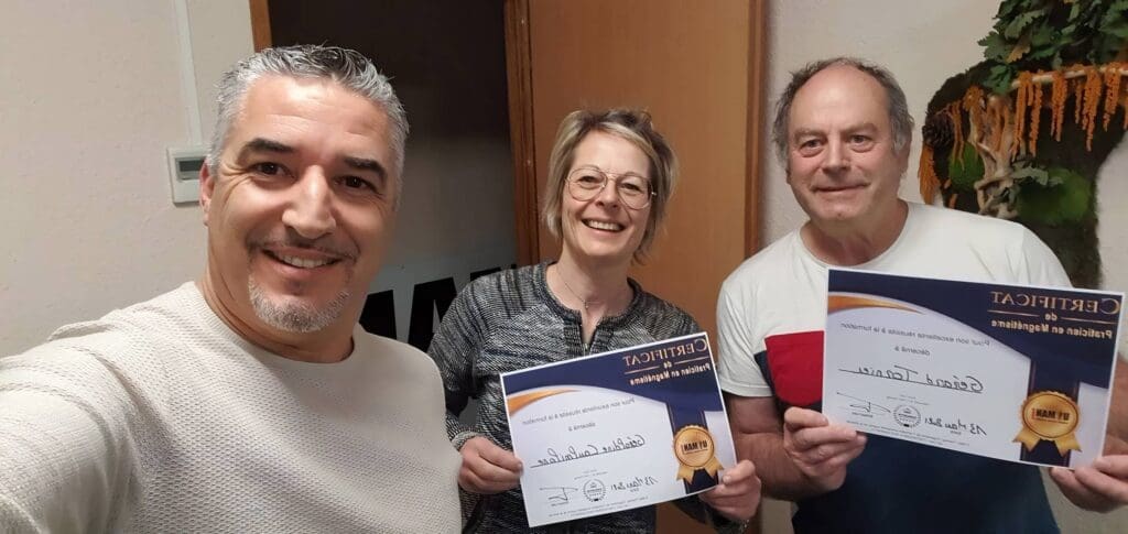 Certificat de formation magnétisme Hervé Vidal